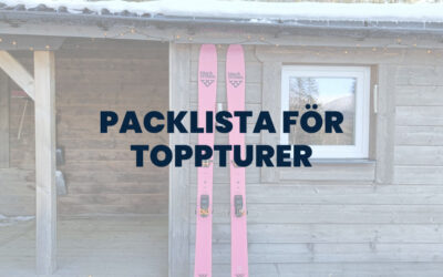 Packlista för toppturer